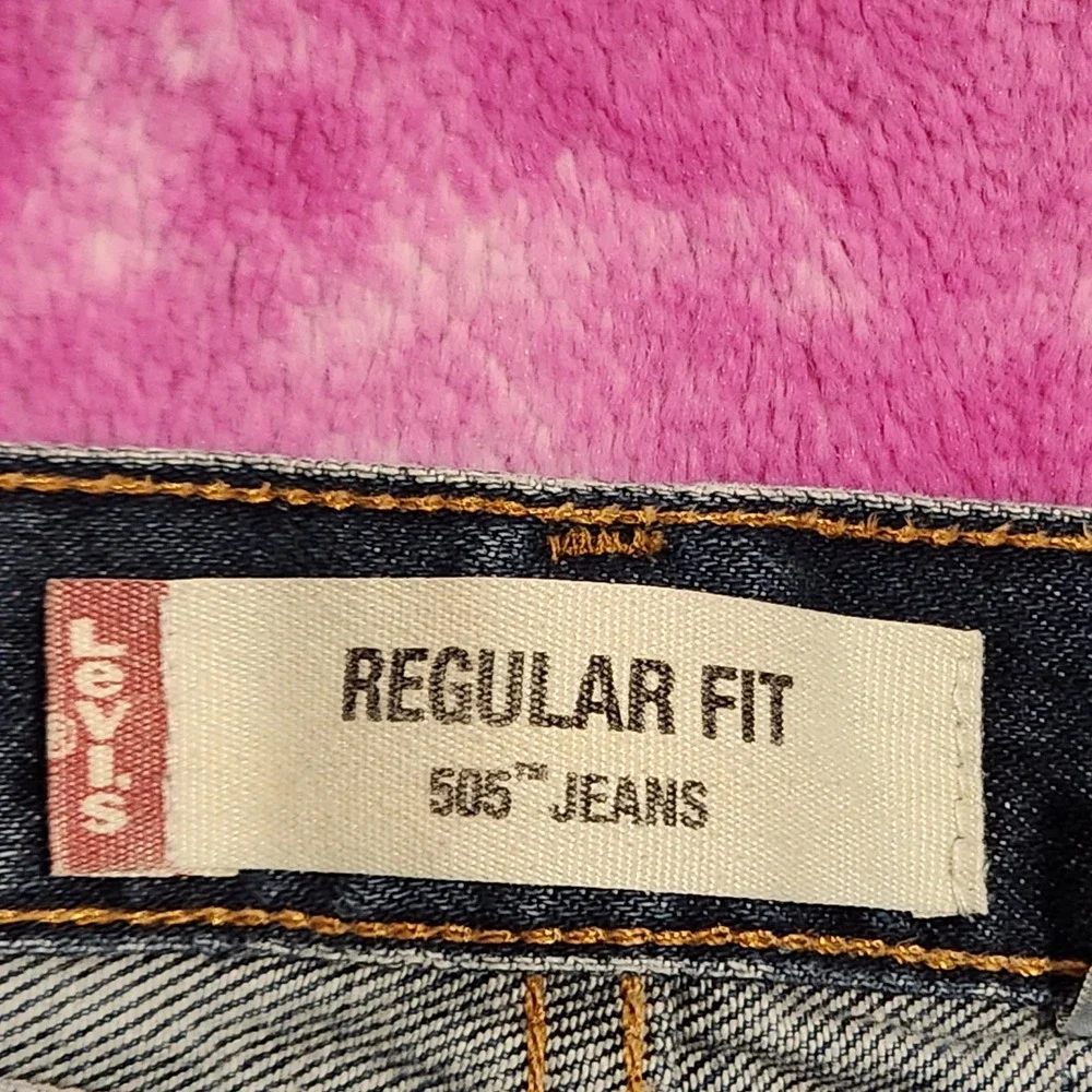 Vintage Levi Strauss 505 Regular Fit Jeans Mens 36x30 Blue Denim USA - Read Size
